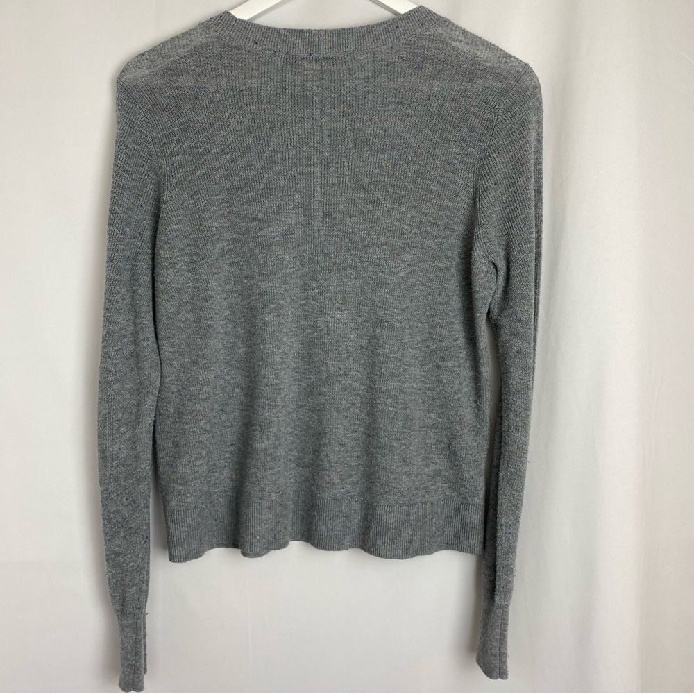 LOFT Flecked Modern Day grey pullover size medium - Picture 4 of 8